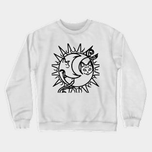 Sun and cats Crewneck Sweatshirt